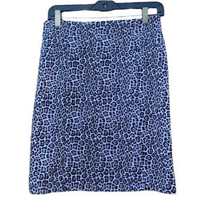 Michael Kors size medium leopard print skirt, waist 15", length 21"
